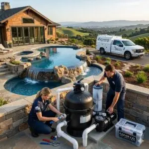 Pool Equipment Installations and pool filter installation service in San Jose CA