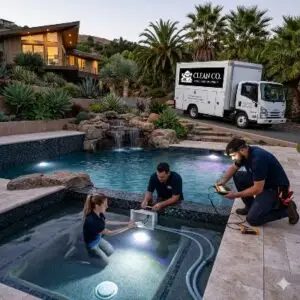 Pool light installation and Pool Equipment Installations service in Santa Clara CA