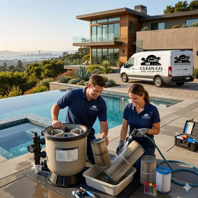 Pool Filter Cleaning and pool filtration service in Milpitas CA