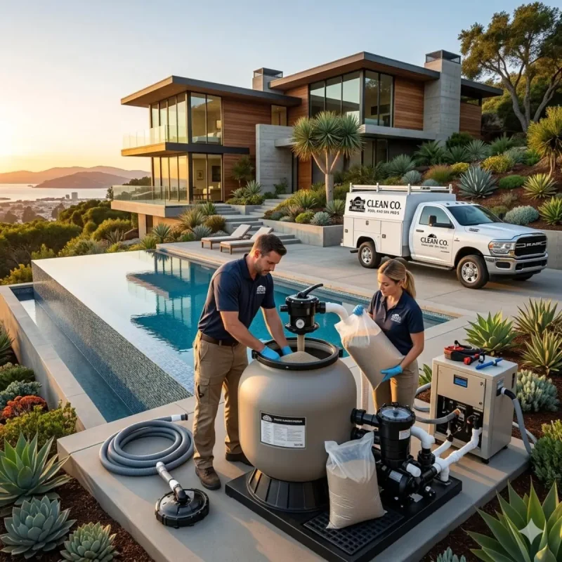 Pool Sand Changes service in Milpitas CA